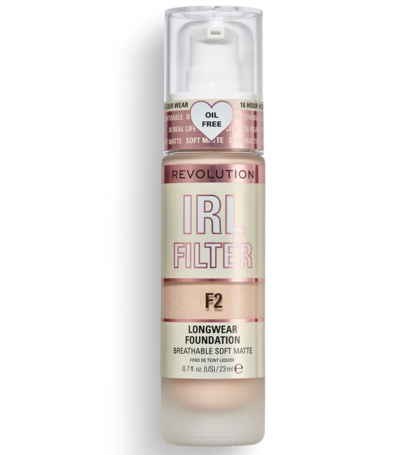 Fond de ten IRL Longwear Foundation F2, 23ml, Makeup Revolution — preț și oferte