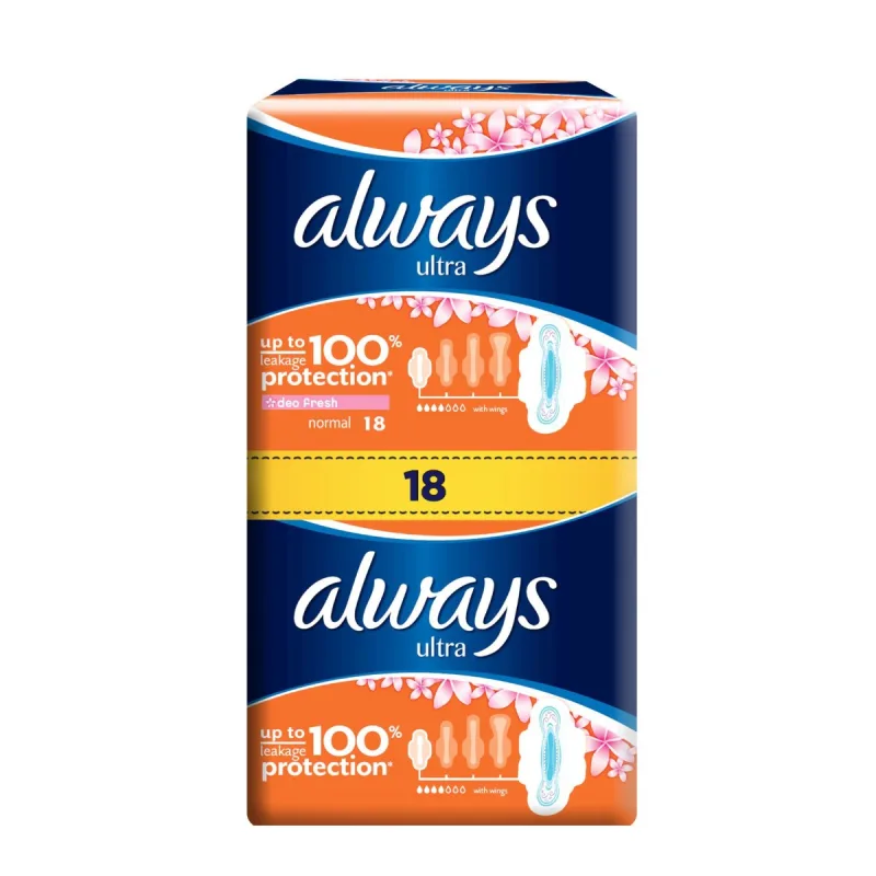 Absorbante Ultra Normal Fresh, 18 bucati, Always — preț și oferte