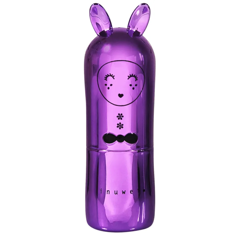 Balsam de buze cu sclipici si parfum de coacaze pentru copii Purple, 3.5g, Inuwet — preț și oferte