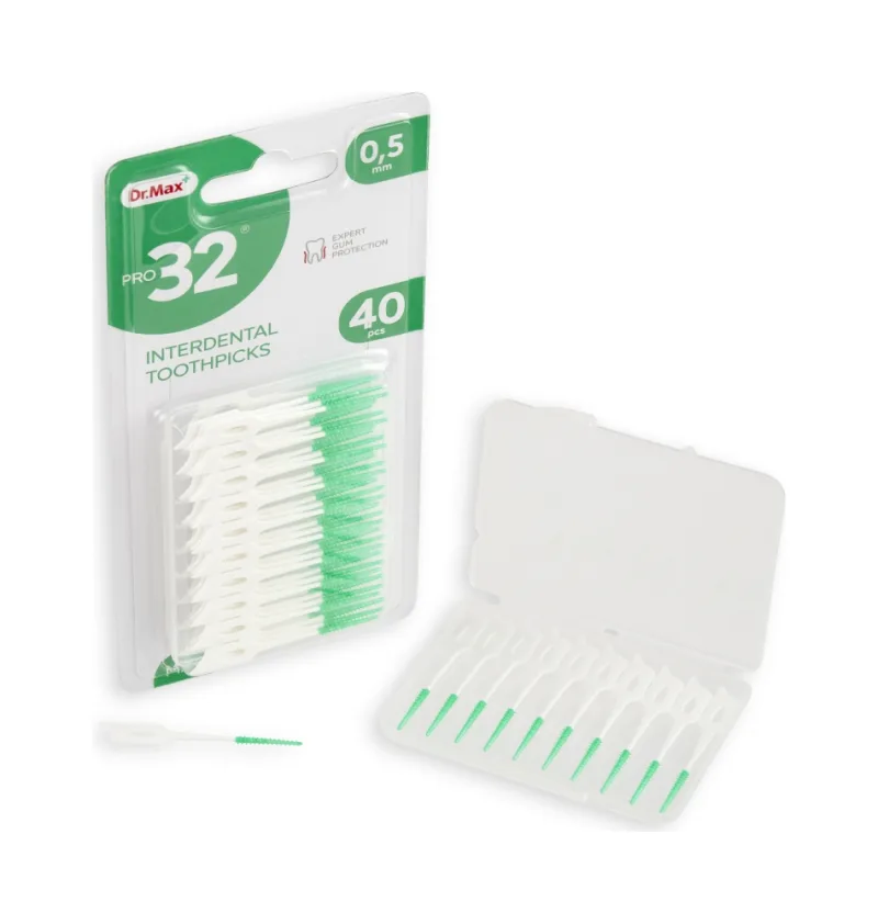 Pro32 Scobitoare interdentara 0.5mm, 40 bucati — preț și oferte