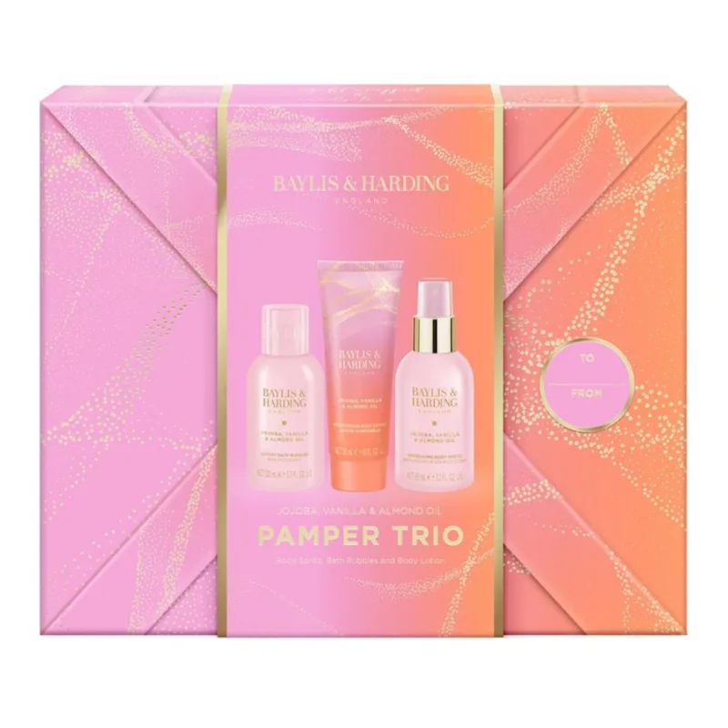 Set de ingrijire a corpului Pamper Trio, 3 piese, Baylis & Harding — preț și oferte