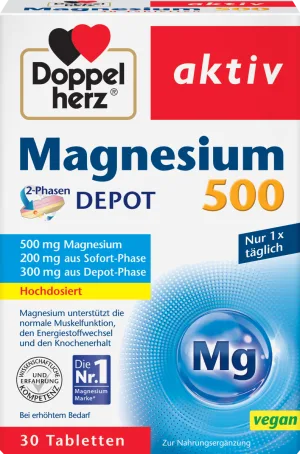 Magneziu 500mg, 30 comprimate, Doppelherz