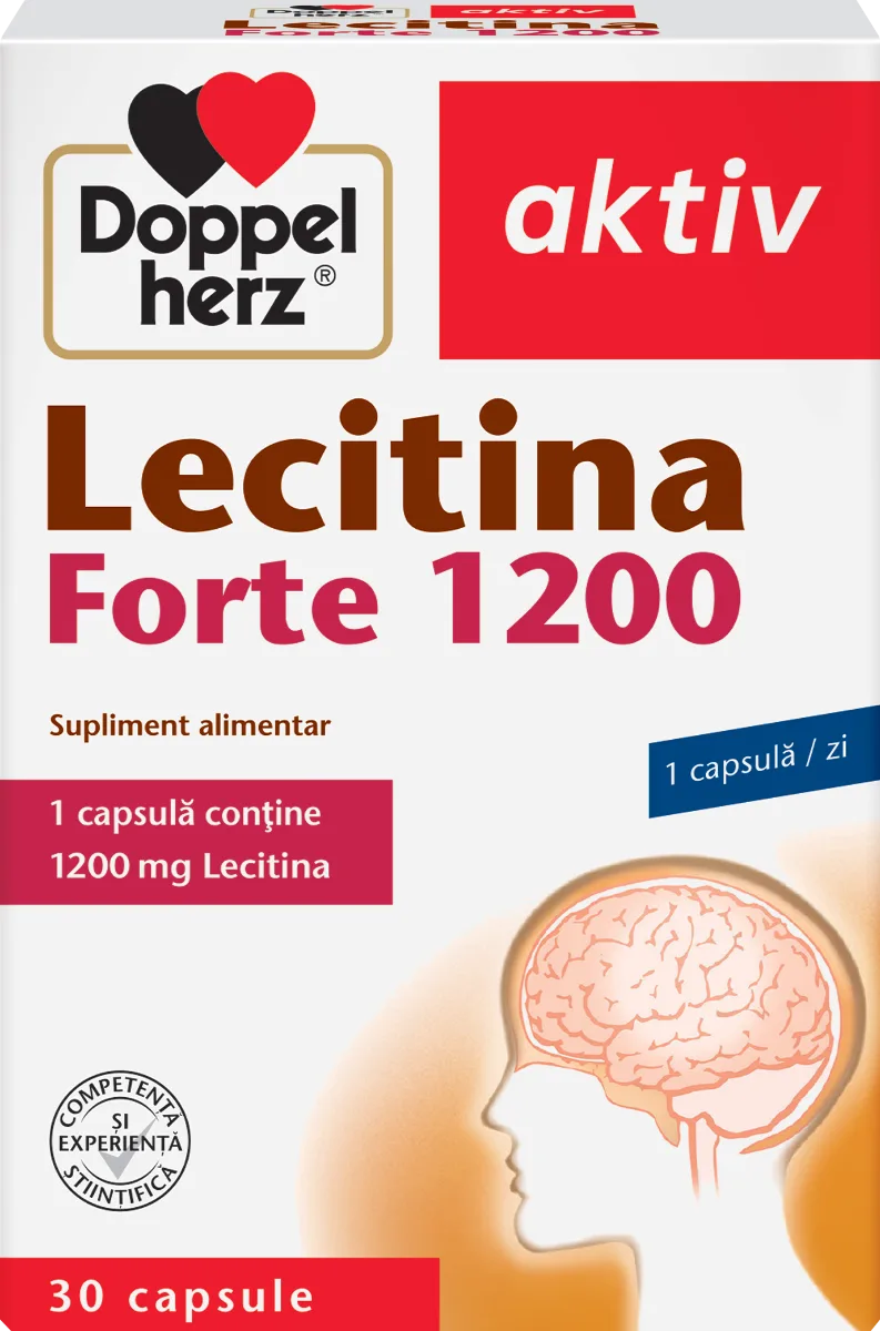 Lecitina Forte 1200mg, 30 capsule, Doppelherz — preț și oferte