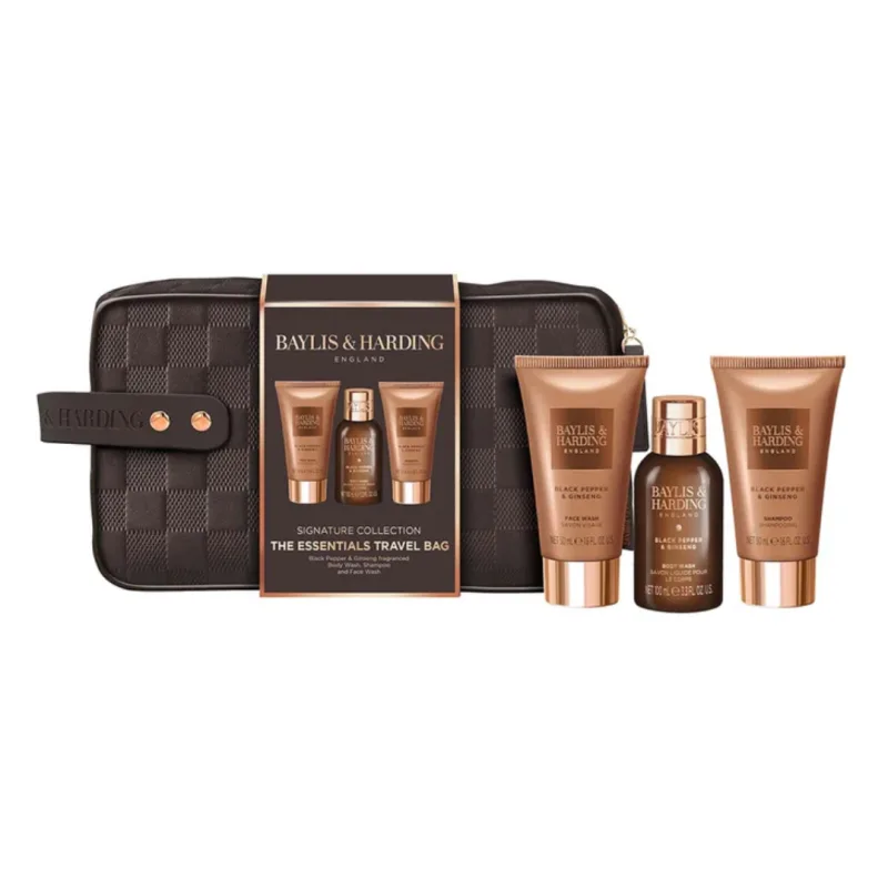 Set cadou pentru bărbați Travel Wash Bag, 3 piese, Baylis & Harding — preț și oferte