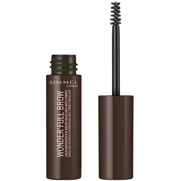 Mascara pentru sprancene Wonder'Full Brow 24H Waterproof 003 Dark, 4.5ml, Rimmel London — preț și oferte