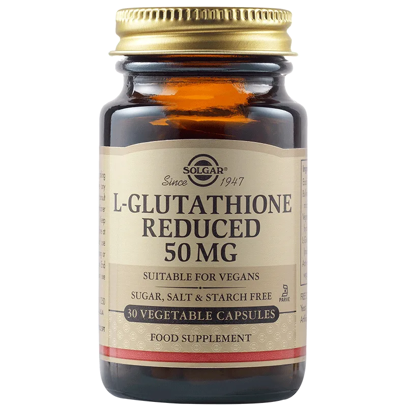 L-Glutatathione reduce 50mg, 30 capsule, Solgar — preț și oferte