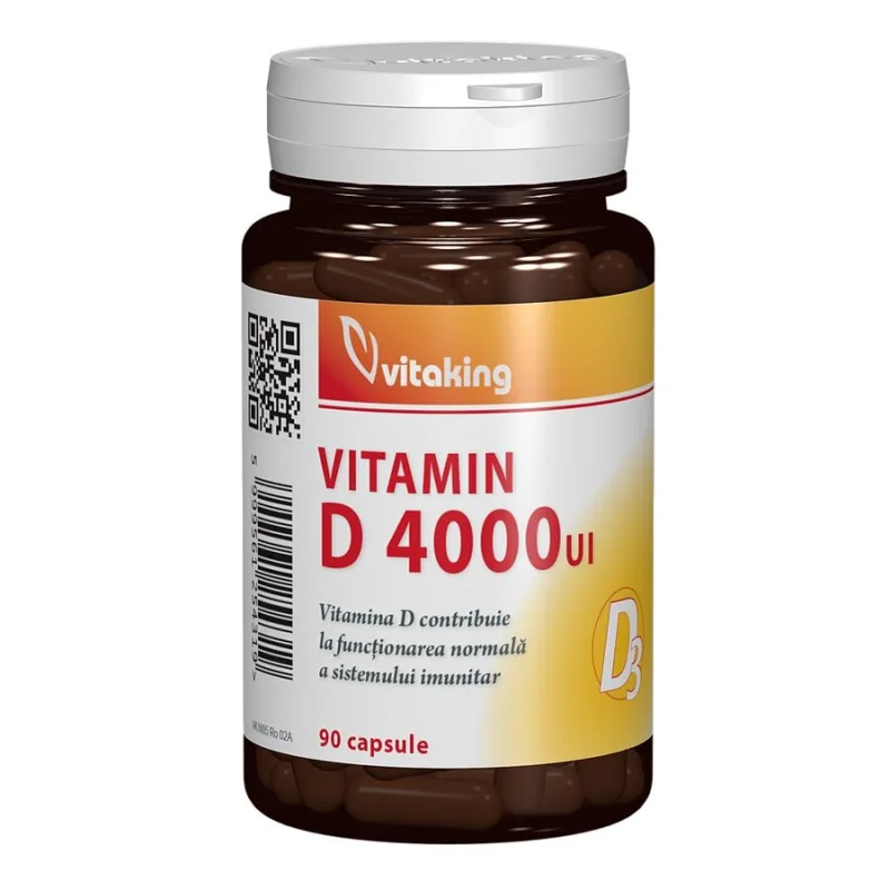 Vitamina D3 Forte 4000UI, 90 capsule, Vitaking — preț și oferte