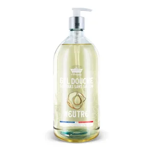 Gel de dus neutru Surgras fara sapun, 1l, Les Petites Bains de Provence