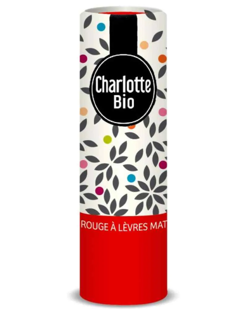 Ruj mat cu unt de shea, ulei de ricin si unt de jojoba Bio Rouge Royal, 3.5g, Charlotte Bio — preț și oferte