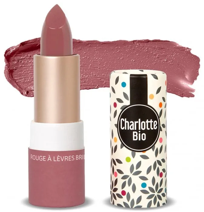 Ruj stralucitor cu unt de shea, ulei de ricin si ceara Bio Rose Vintage, 3.5g, Charlotte Bio — preț și oferte