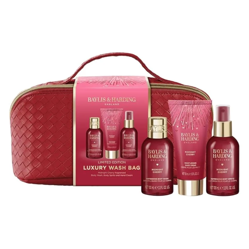 Set cadou pentru ingrijirea corpului Midnight Cherry Luxury, 4 piese, Baylis&Harding BAYLIS & HARDING — preț și oferte