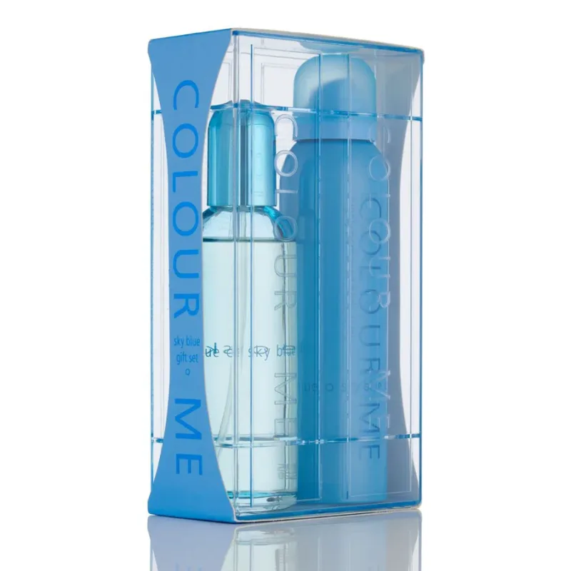 Set Apa de parfum de dama Sky Blue 100ml + Spray de corp Colour Me 150ml, Milton-Lloyd Fragrances — preț și oferte
