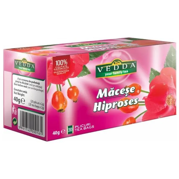 Ceai de macese, 20 plicuri, Vedda — preț și oferte