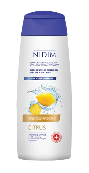Sampon antimatreata cu lamaie pentru toate tipurile de par, 300ml, Nidim