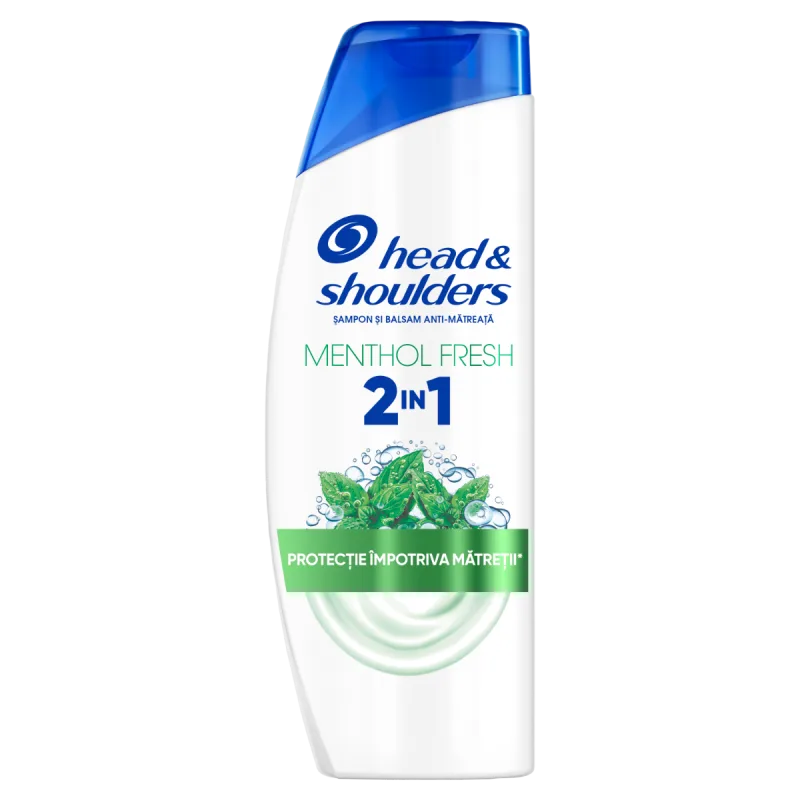 Sampon pentru par normal Menthol 2 in 1, 400ml, Head&Shoulders — preț și oferte