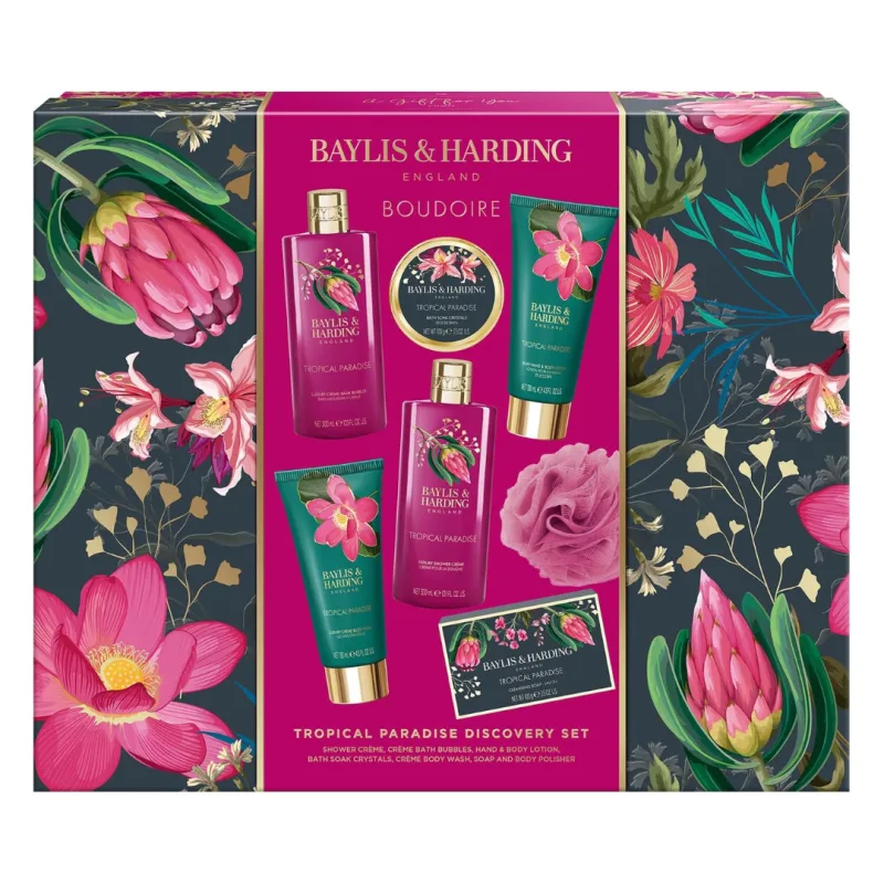 Set de ingrijire Boudoire Tropical Paradise, 7 piese, Baylis&Harding BAYLIS & HARDING — preț și oferte