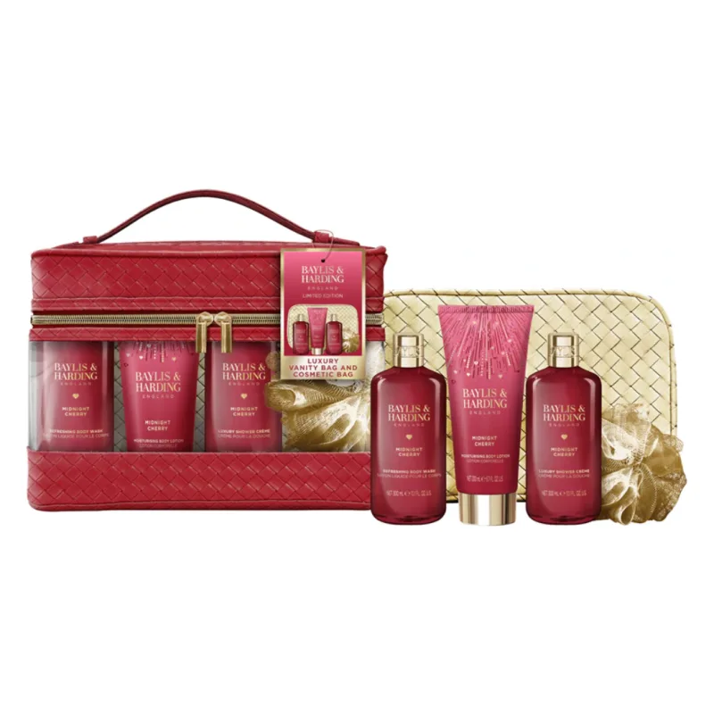 Set cadou de ingrijire Midnight Cherry Bags Of Beauty, 6 piese, Baylis&Harding BAYLIS & HARDING — preț și oferte