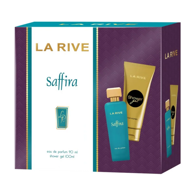 Pachet Saffira Woman Apa de parfum 90ml + Gel de dus 100ml, La Rive — preț și oferte