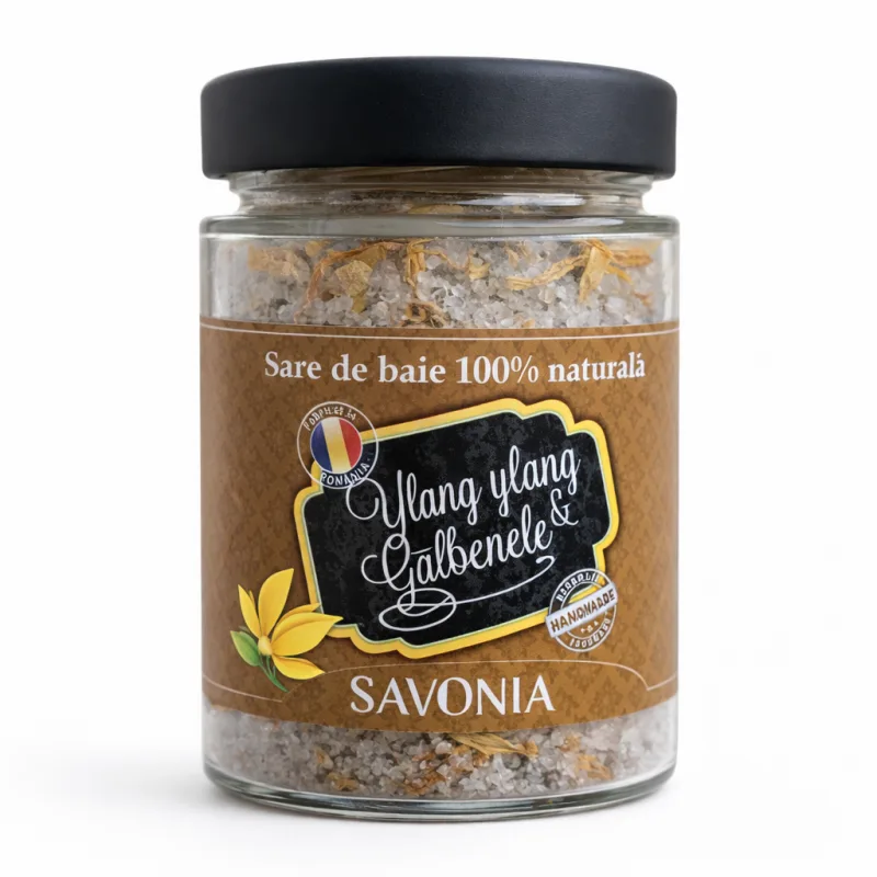 Sare de baie cu Ylang Ylang si Galbenele, 350g, Savonia — preț și oferte