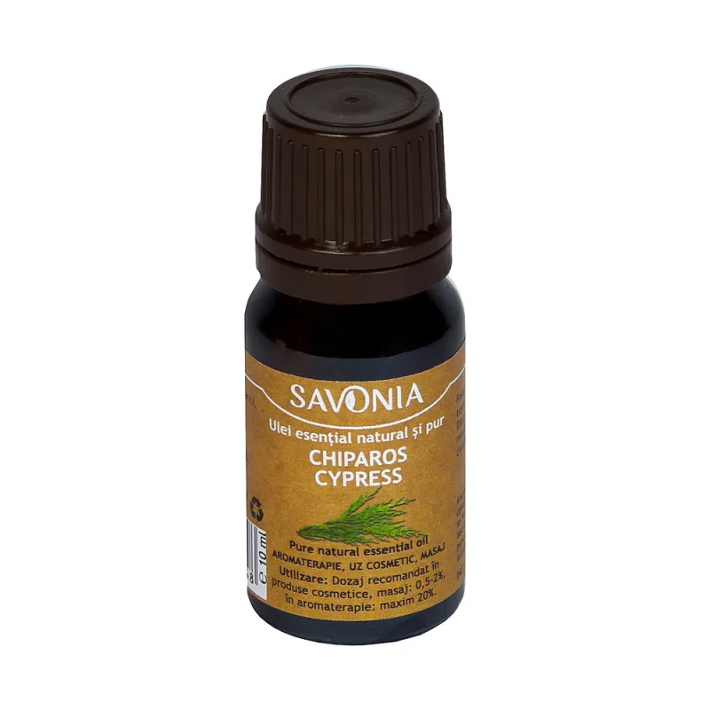 Ulei esential natural si pur de chiparos, 10ml, Savonia — preț și oferte