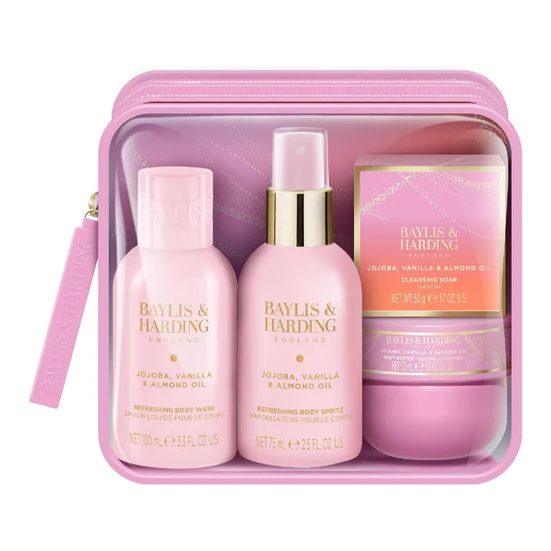 Set de ingrijire Jojoba, Vanilla & Almond Oil, 4 piese, Baylis & Harding — preț și oferte