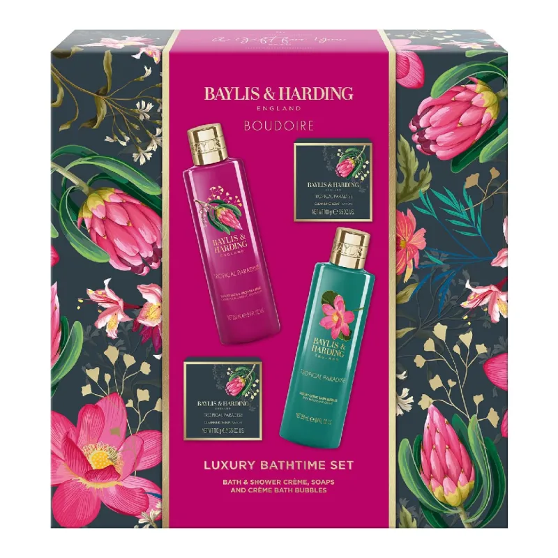Set pentru ingrijire corporala Boudoire Tropical Paradise, 4 piese, Baylis & Harding — preț și oferte