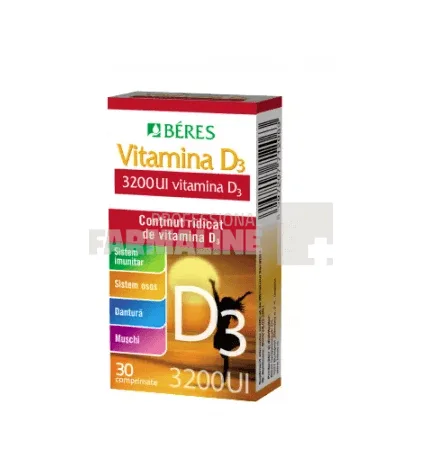 Beres Vitamina D3 32000 U.I. 30 comprimate — preț și oferte