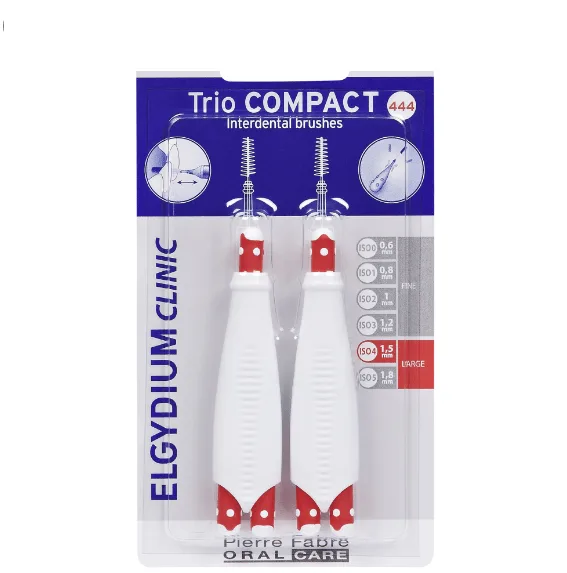 Elgydium Periuta interdentara trio compact large 2 bucati — preț și oferte