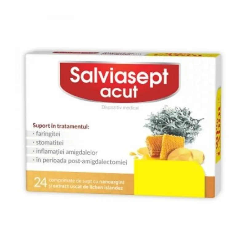 Salviasept Acut, 24 comprimate, Zdrovit — preț și oferte
