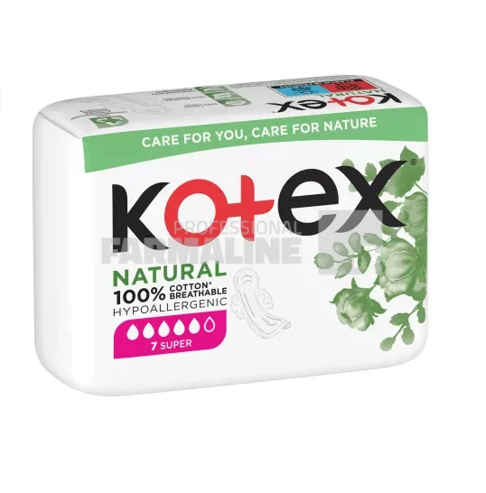Kotex Natural Absorbante Super 7 bucati — preț și oferte