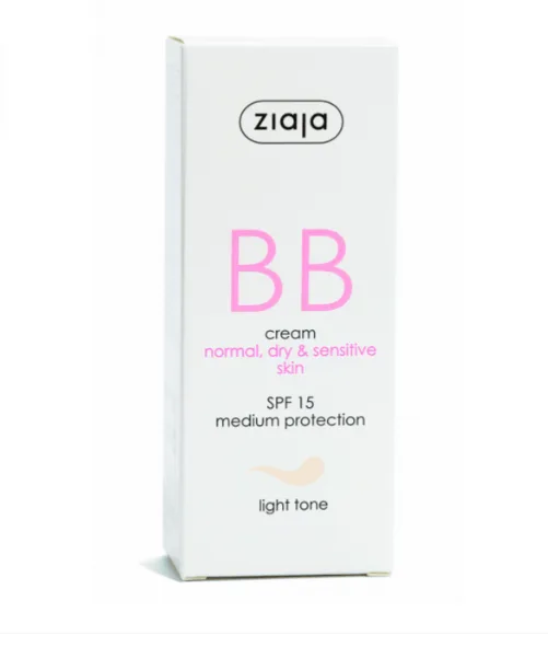 Ziaja Crema BB SPF15 ten normal-uscat nuanta light 50 ml — preț și oferte