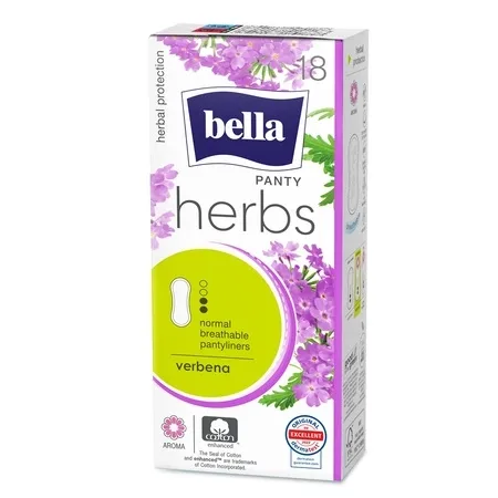 Absorbante zilnice cu verbena Panty Herbs, 18 bucati, Bella — preț și oferte