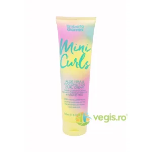 Crema de Styling pentru Parul Ondulat, Cret sau Foarte Cret pentru Copii cu Aloe Vera si Ulei de Cocos Mini Curls 150ml