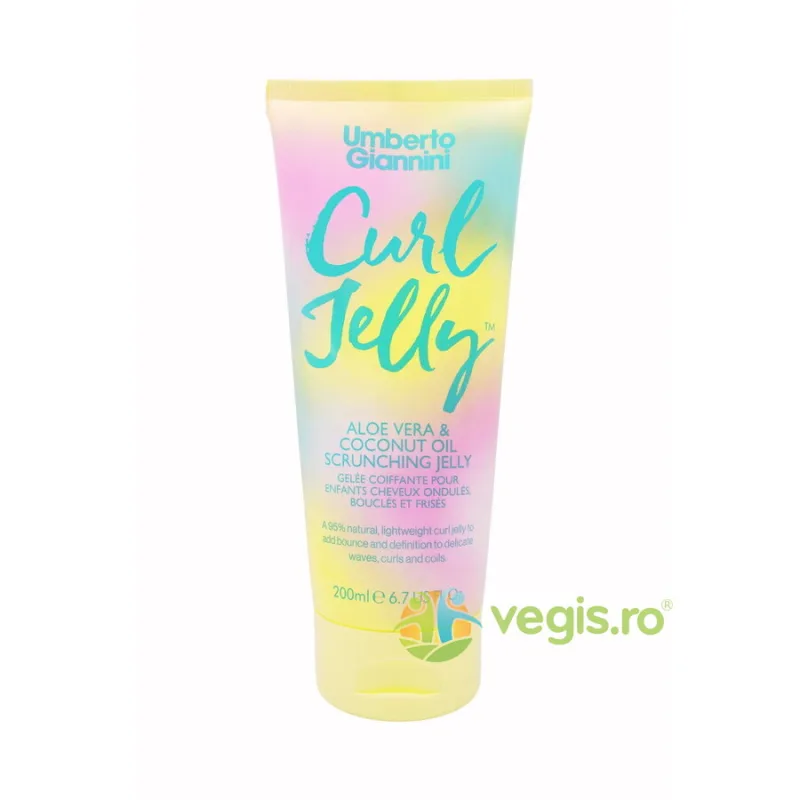 Gel pentru Definirea Buclelor pentru Parul Ondulat, Cret sau Foarte Cret pentru Copii cu Aloe Vera si Ulei de Cocos Mini Curls 200ml UMBERTO GIANNINI — preț și oferte