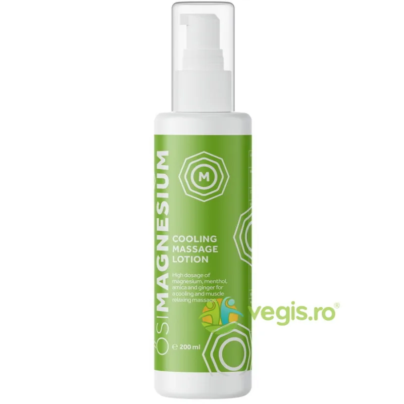 Lotiune de Magneziu pentru Masaj si Relaxare Musculara cu Efect de Racire cu Menta, Arnica si Ghimbir 200ml OSIMAGNESIUM — preț și oferte