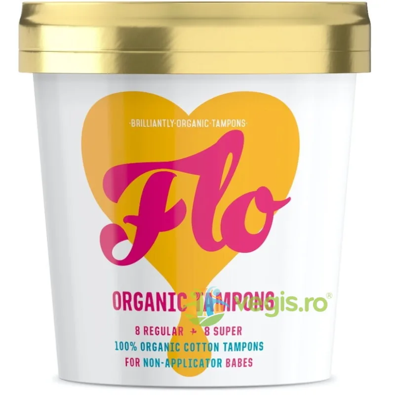 Pachet Super Combo Tampoane fara Aplicator: Tampoane Normale 8buc + Tampoane Super 8buc FLO — preț și oferte