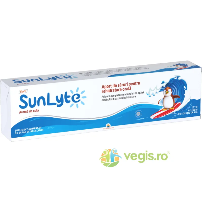 Sunlyte Saruri pentru Rehidratare cu Aroma de Cola 8 plicuri SUN WAVE PHARMA — preț și oferte