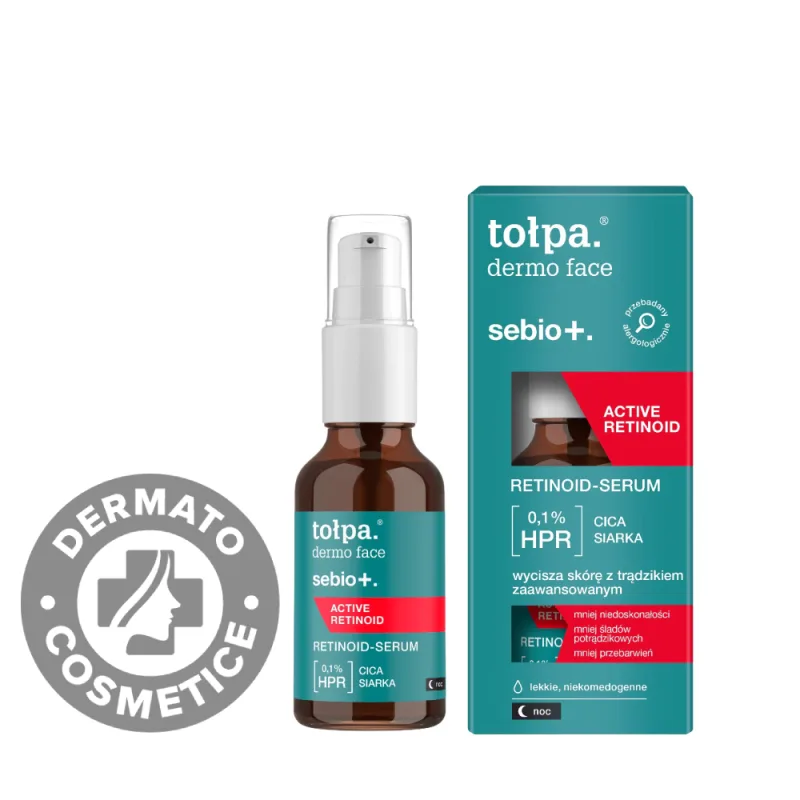 Serum cu retinoid HPR pentru ten gras si acneic Dermo Face Sebio+, 30ml, Tołpa — preț și oferte