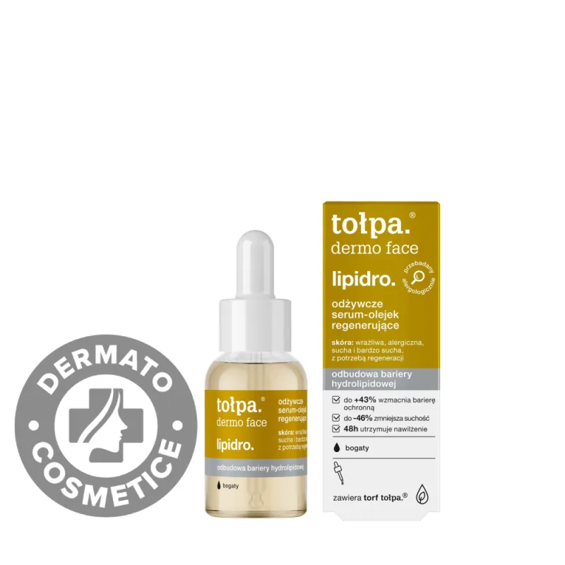 Serum regenerant pentru piele uscata Dermo Face Lipidro, 30ml, Tołpa — preț și oferte