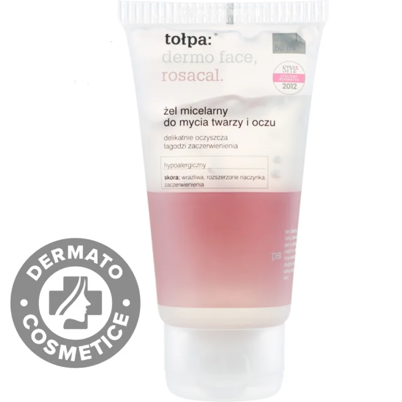 Gel micelar pentru ten sensibil si cuperoza Dermo Face Rosacal, 150ml, Tołpa — preț și oferte