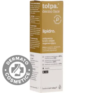 Crema regeneranta pentru piele uscata si sensibila Dermo Face Lipidro, 40ml, Tolpa