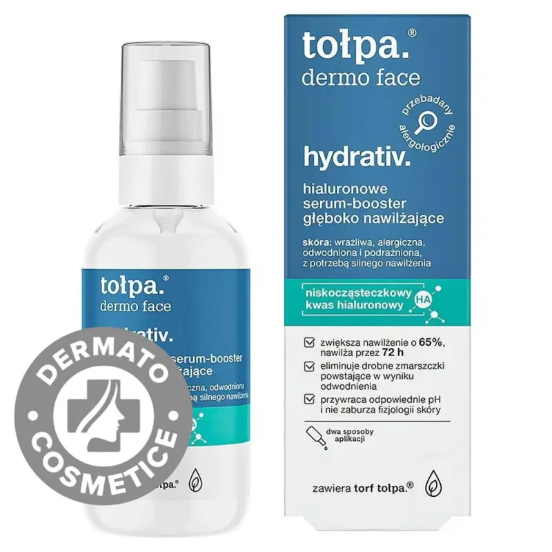 Serum booster cu acid hialuronic pentru ten deshidratat Dermo Face Hydrativ, 75ml, Tolpa — preț și oferte