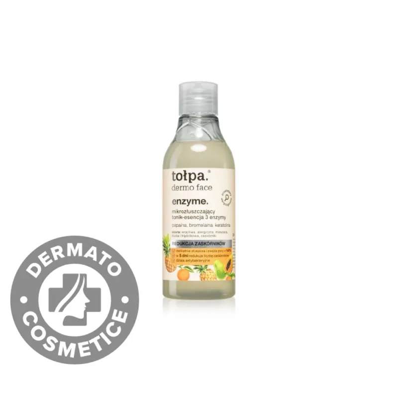 Toner exfoliant cu papaina si bromelaina Dermo Face Enzyme, 200ml, Tolpa — preț și oferte