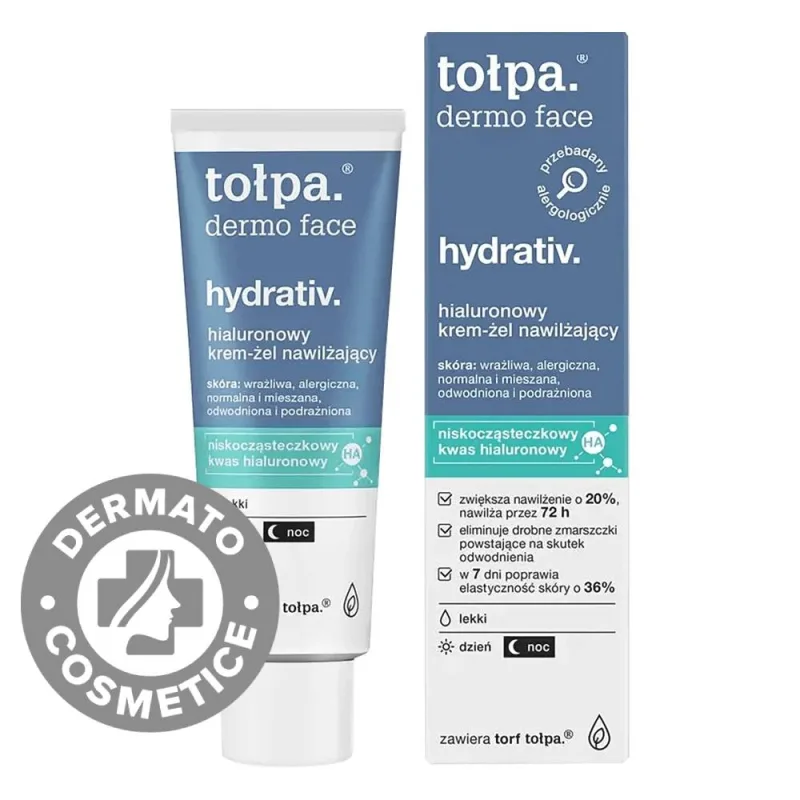 Crema-gel hidratanta pentru ten deshidratat Dermo Face Hydrativ, 40ml, Tolpa — preț și oferte
