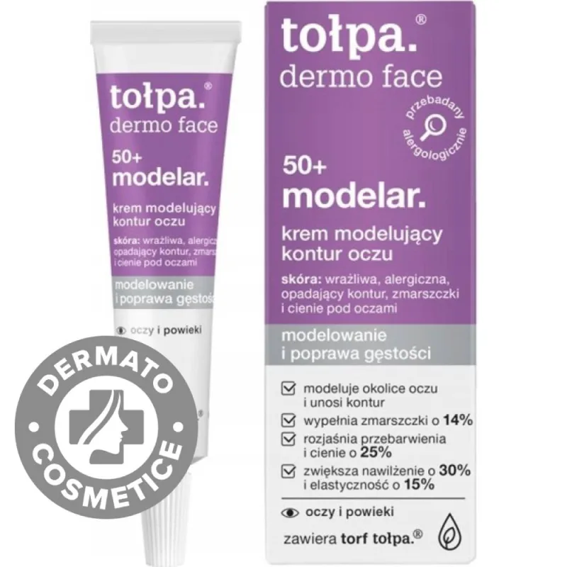 Crema pentru conturul ochilor anti-aging Dermo Face 50+ Modelar, 10ml, Tolpa — preț și oferte