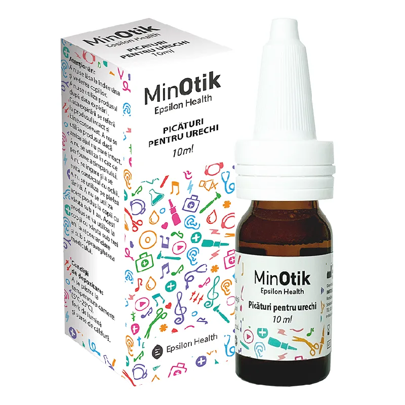 Picaturi pentru urechi MinOtik, 10 ml, Epsilon Health — preț și oferte