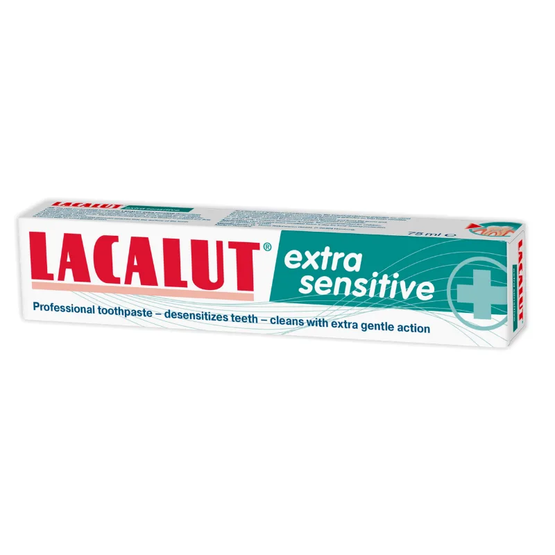 Pasta de dinti Extra Sensitive, 75 ml, Lacalut ZDROVIT — preț și oferte