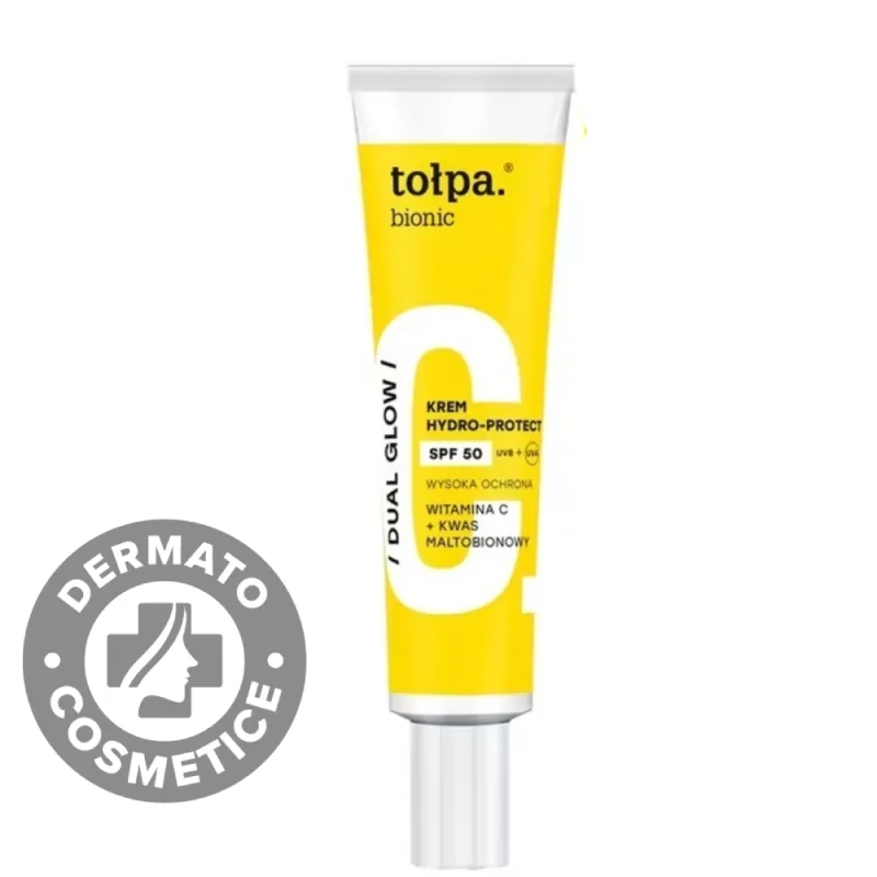 Crema de fata cu protectie solara SPF50 Dermo Bionic Glow, 40ml, Tolpa — preț și oferte