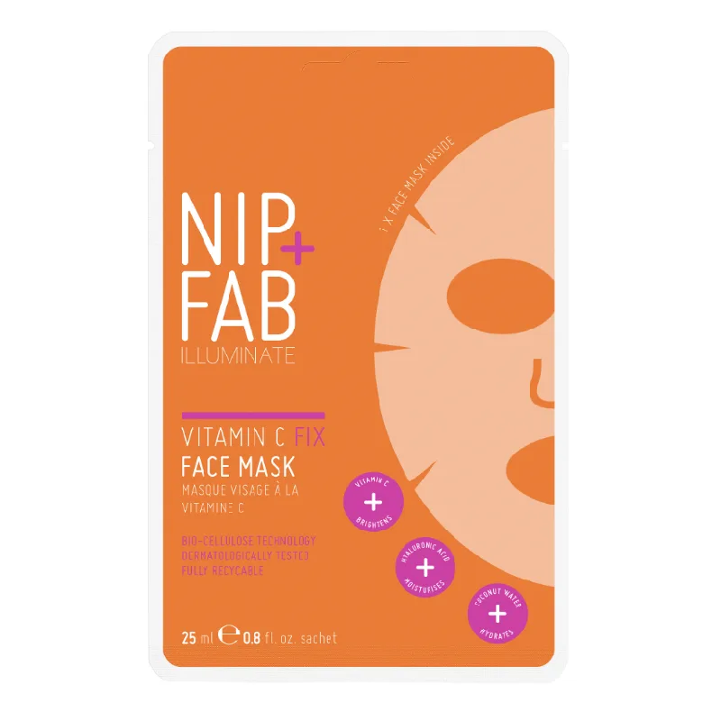 Masca tip servetel pentru fata Vitamin C, 25 ml, NIP+FAB — preț și oferte