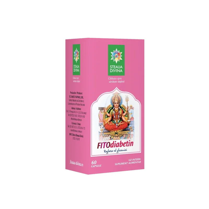 Fitodiabetin 500mg, 60 capsule, Steaua Divina — preț și oferte